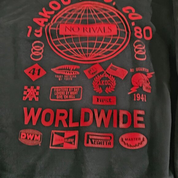 Akoo Sweatshirt (No Rivals AKOO MFG 1980) Black/Graphic - Men's XL Fox King - Picture 3 of 4